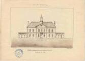 Canton de Rosoy sur Serre/Halle et maison commune de Brunhamel/construites en 1865