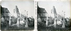 1 vue Eglise de Vendresse (Aisne) 26 Août 1917